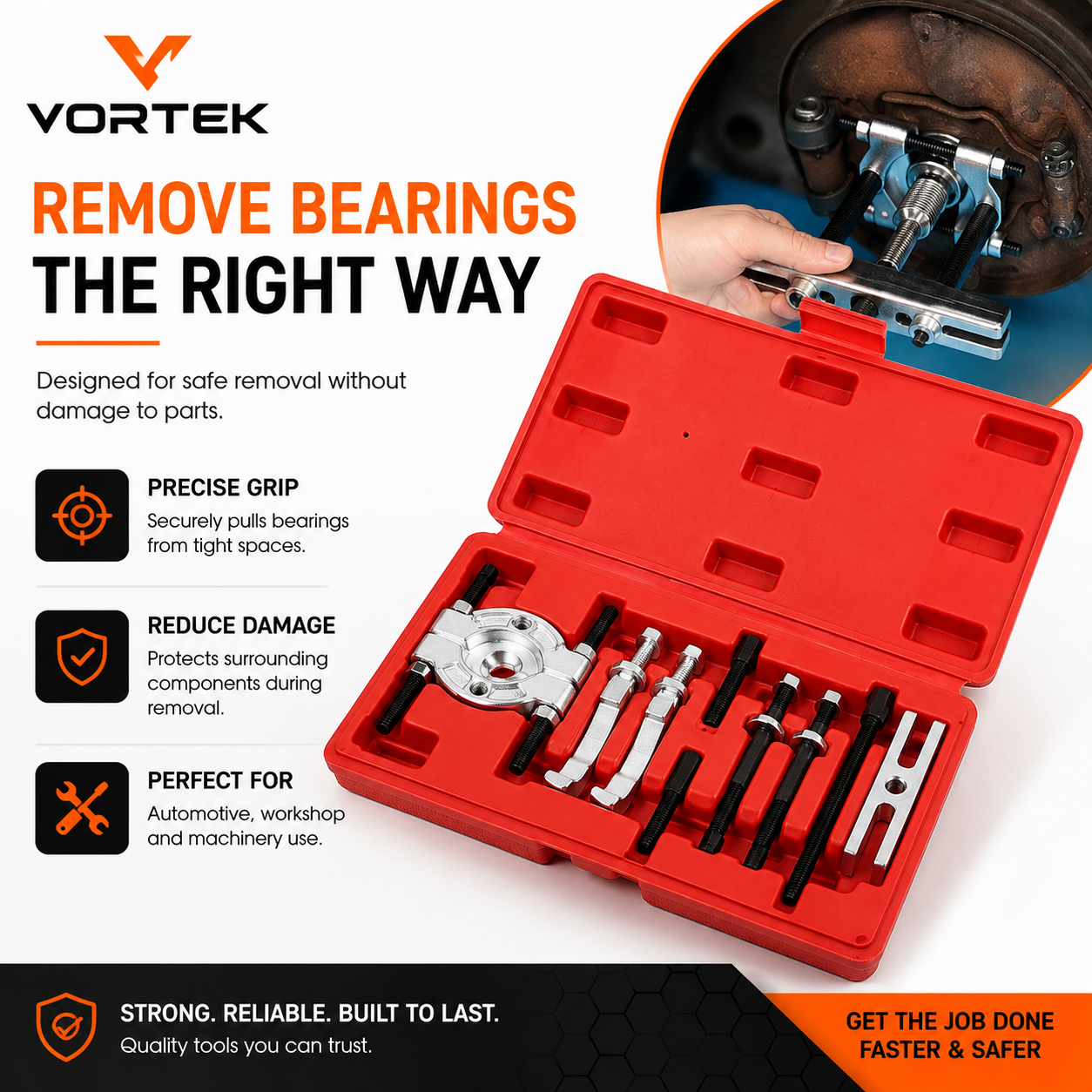 Vortek Heavy-Duty Bearing Puller