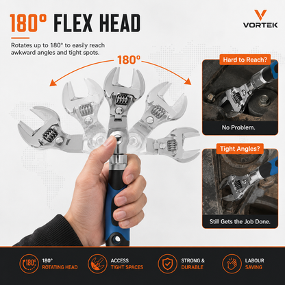 Vortek 3-in-1 Adjustable Wrench