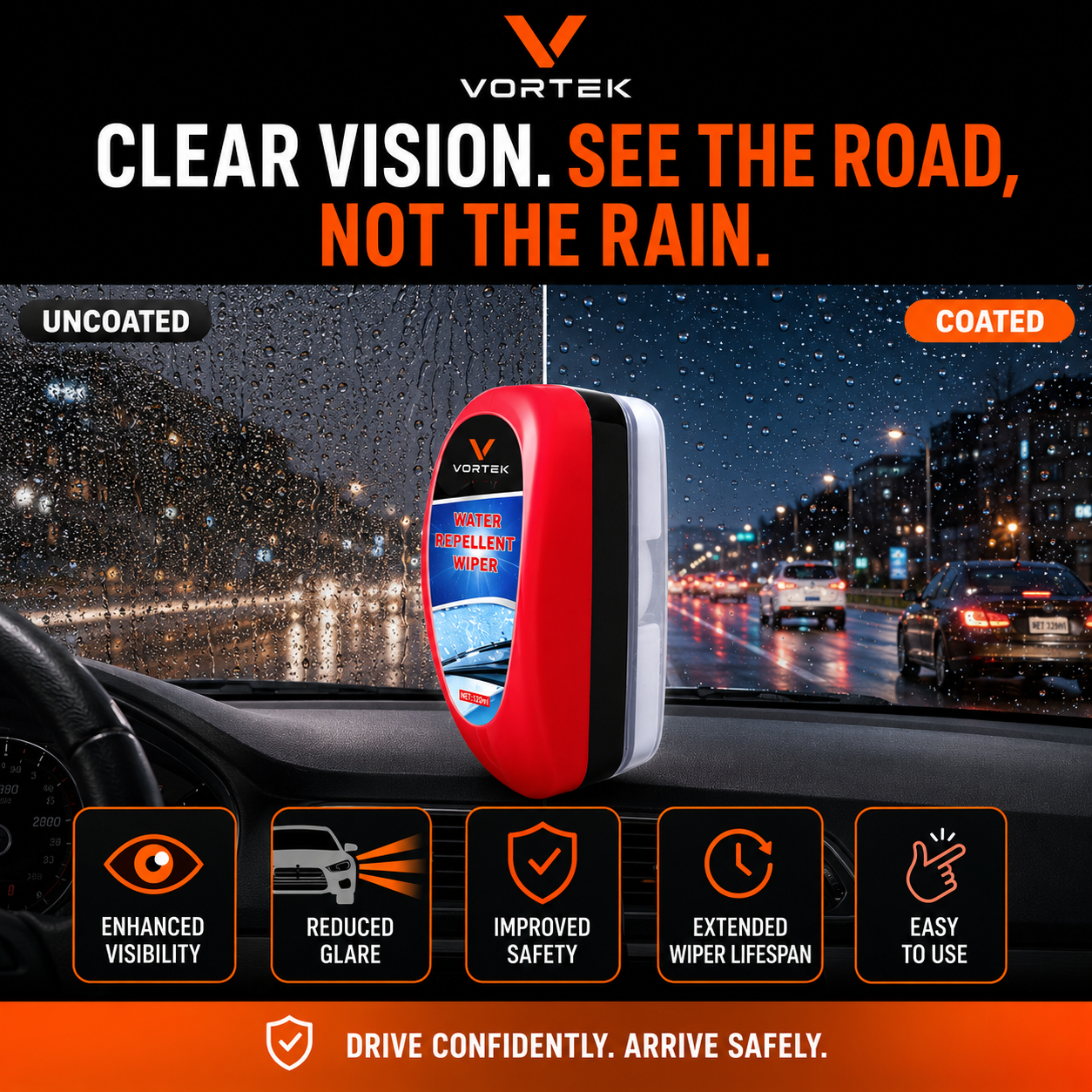 Vortek Glass Water Repellent