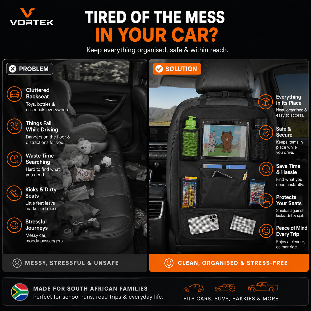Vortek Backseat Organiser