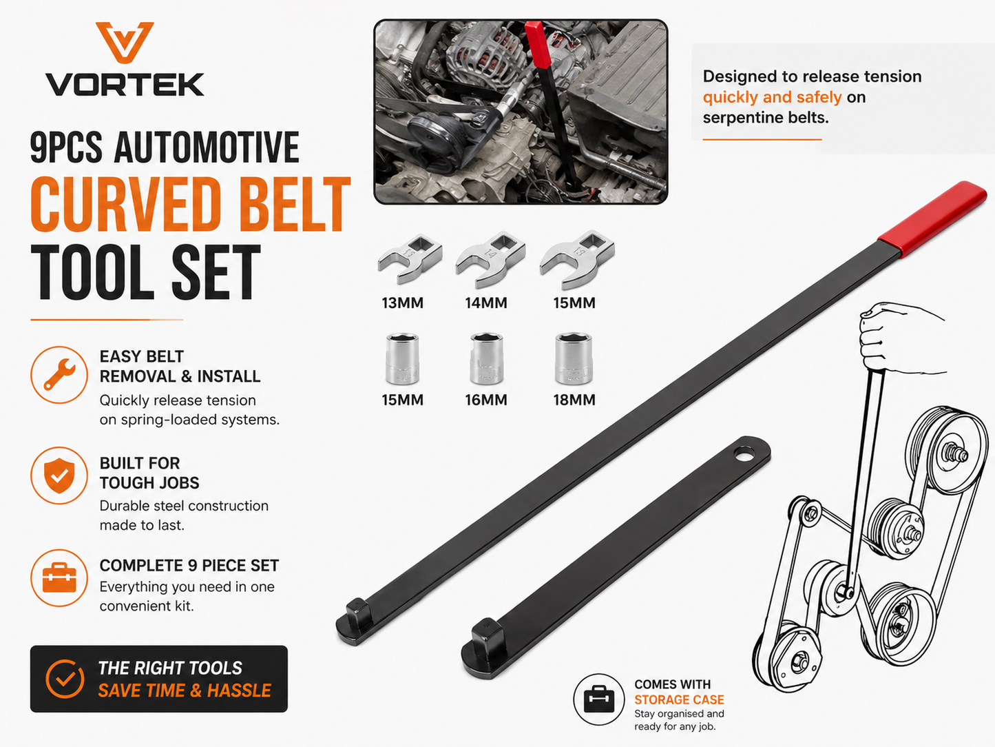 Vortek Serpentine Belt Kit