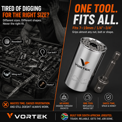 Vortek Universal Fit Socket Adapter