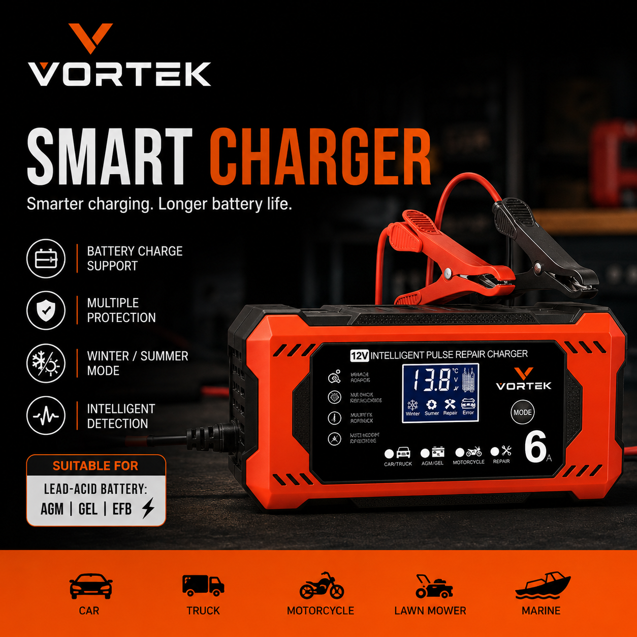 Vortek Smart Battery Charger