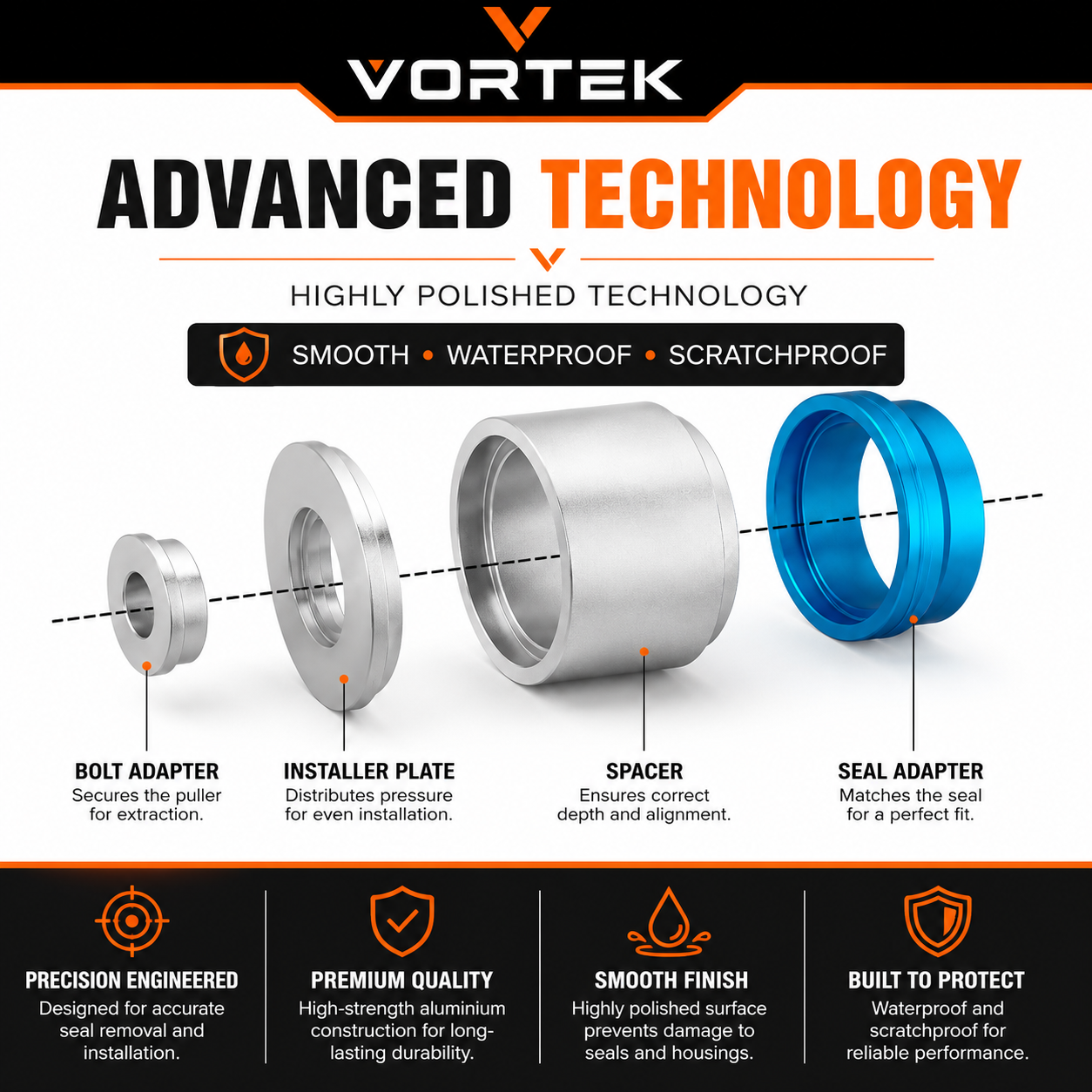 Vortek 22pc Camshaft Seal Remover and Installer