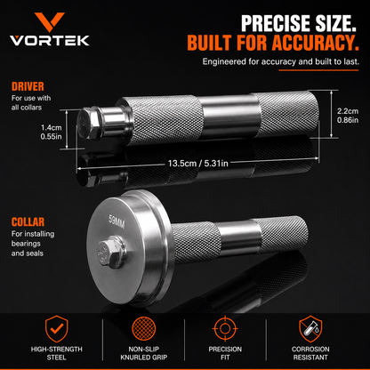 Vortek 10-Piece Bearing Race & Seal Driver Set