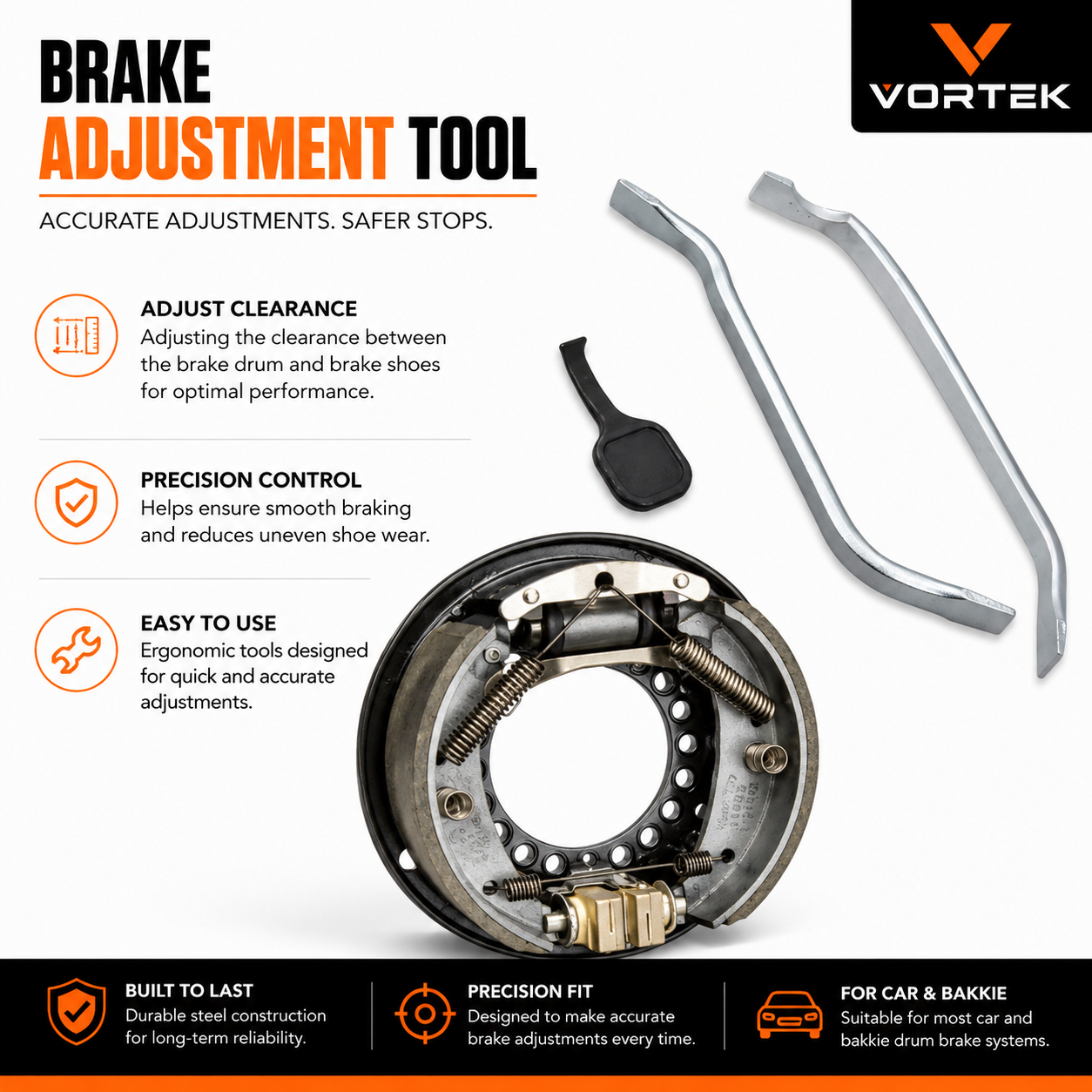 Vortek 8-Piece Brake Spring Tool Set