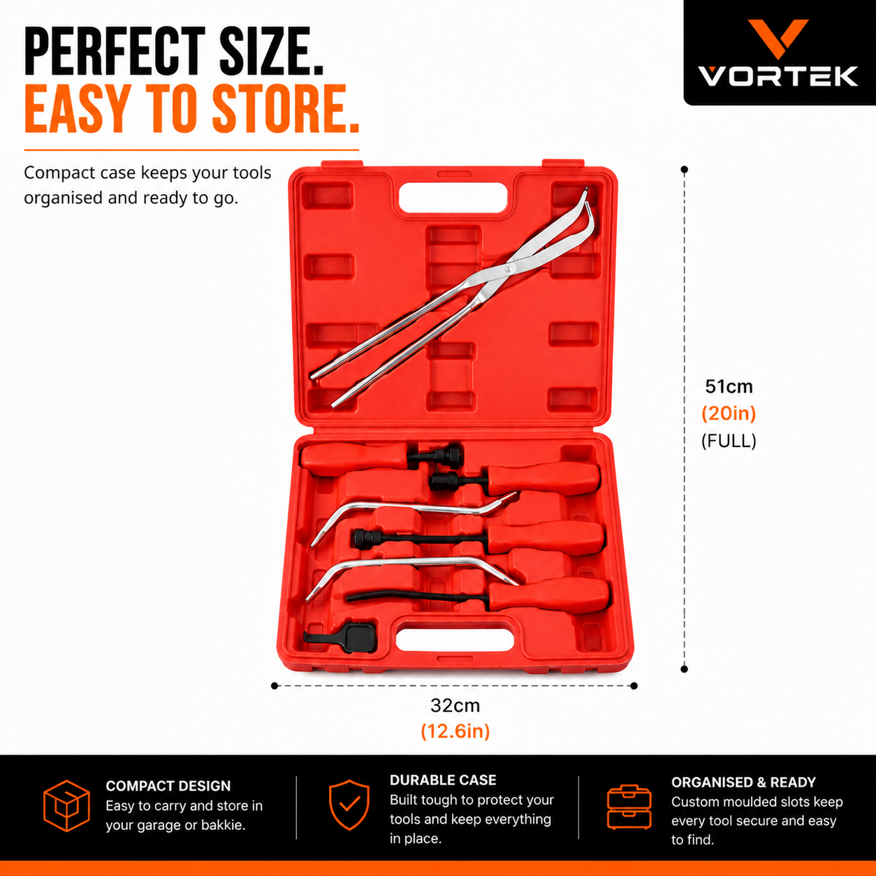 Vortek 8-Piece Brake Spring Tool Set