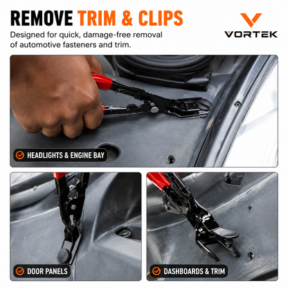 Vortek 2-in-1 Trim Clip Removal Plier