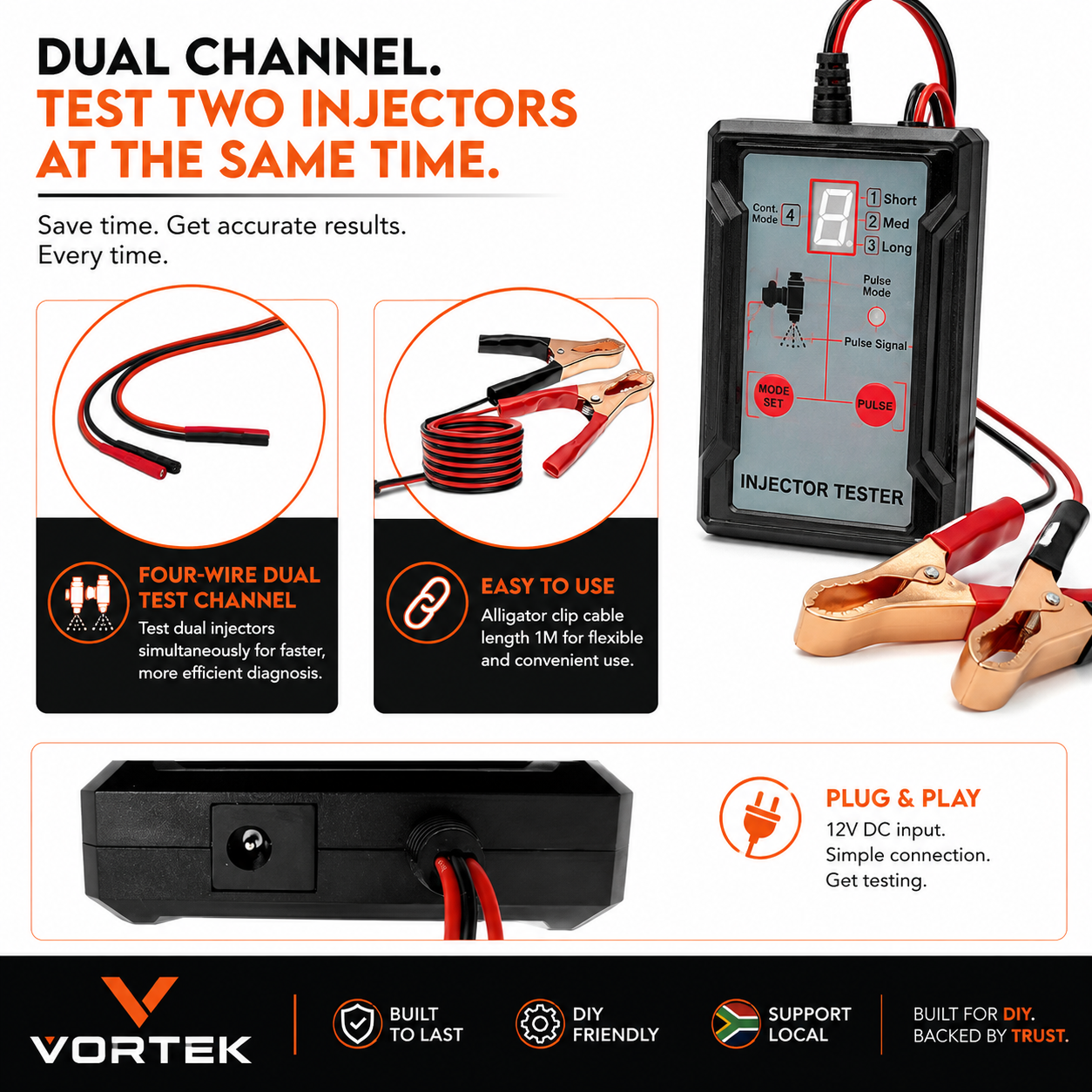 Vortek Fuel Injector Tester & Cleaner Kit