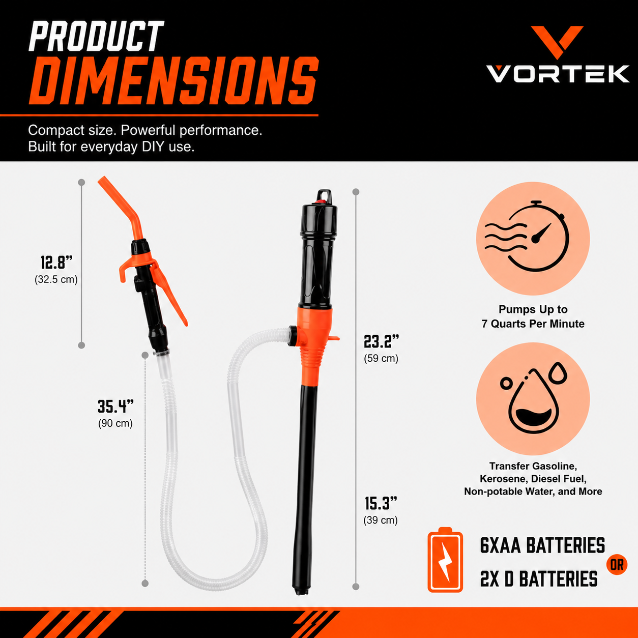 Vortek Battery-Powered Liquid Transfer Pump