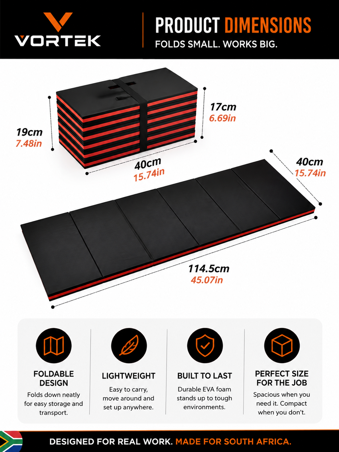 Vortek Foldable EVA Foam Mechanic's Mat
